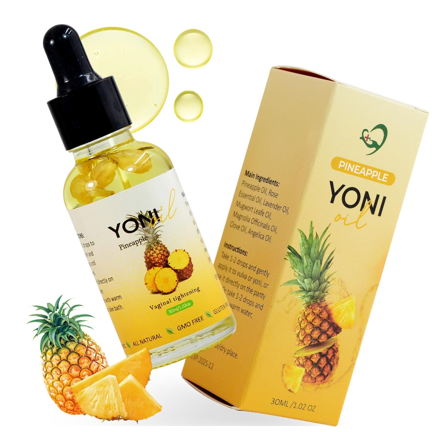 Aromlife Pineapple Feminine Oil Essential Yoni Oil, for Women Ph Balance and Wetness Vaginal