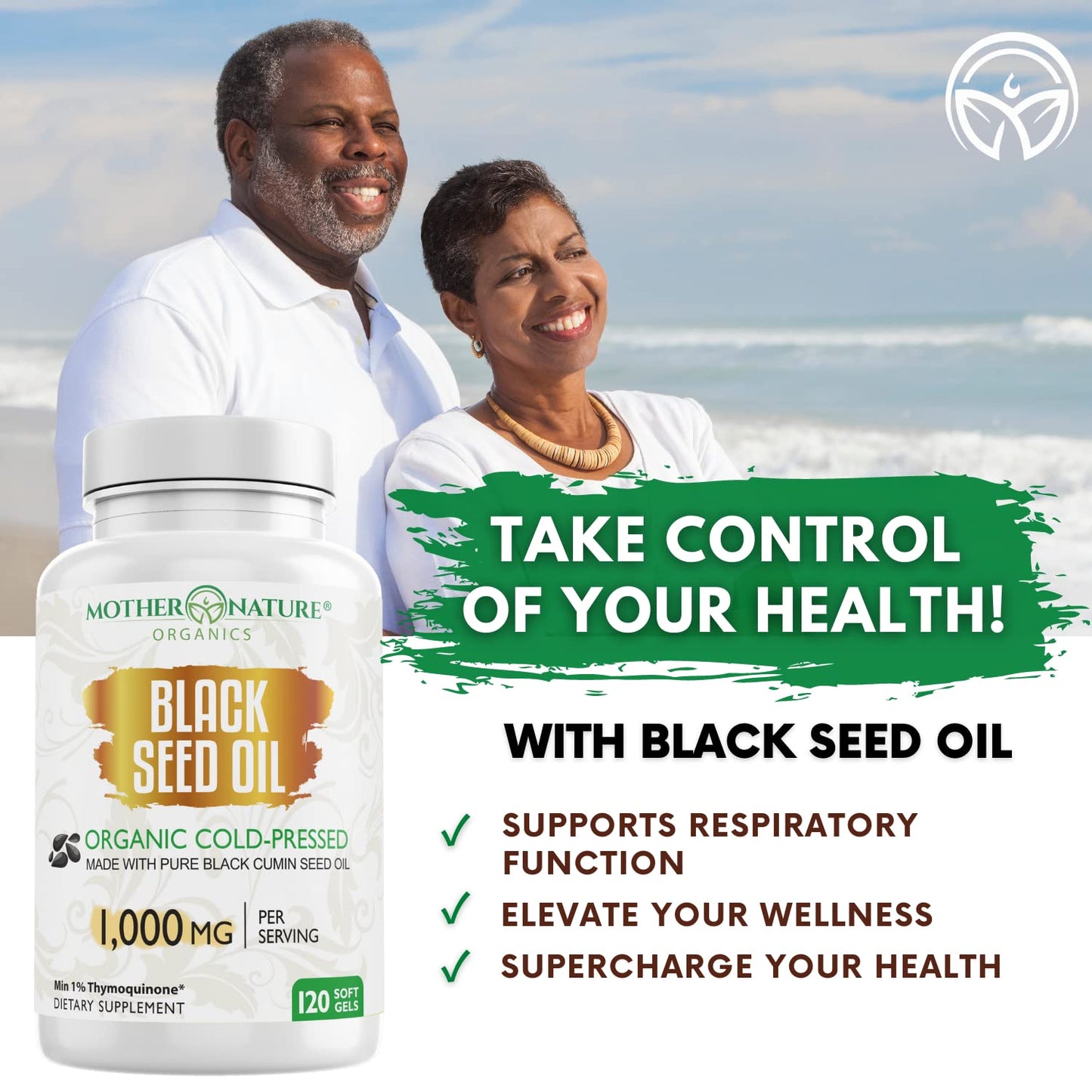 Black Seed Oil Capsules - 120 Count (Organic, Non-GMO Liquid) Premium Cold Pressed