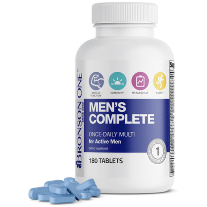 Bronson ONE Daily Men’s Complete Multivitamin Multimineral Once-Daily Multi 