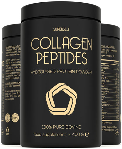 Premium Collagen Powder - Collagen Supplements for Women & Men - Pure Bovine Collagen Peptides 400g 