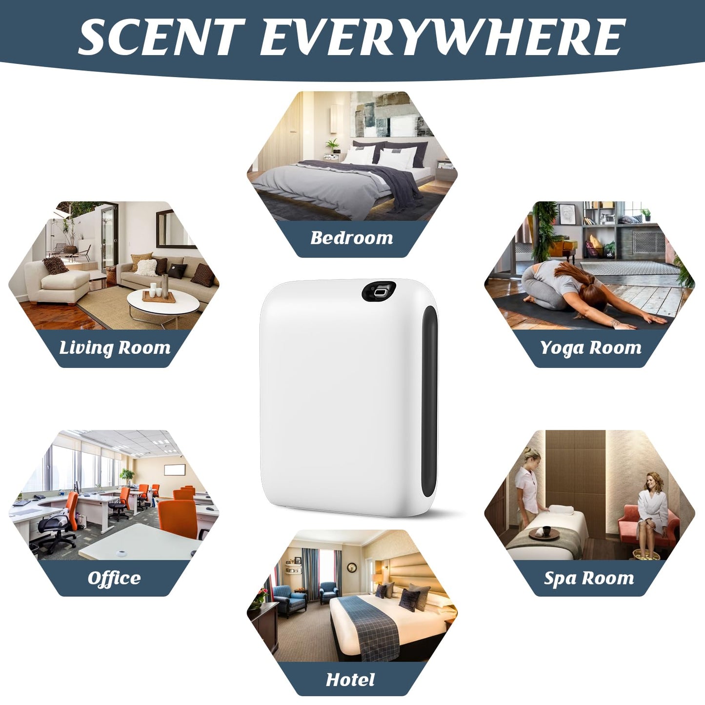 Barthelemy Scent Air Machine for Home, 1500 Sq. Ft Coverage Waterless Essential Oil Diffuser