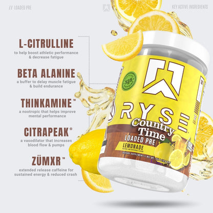 RYSE Up Supplements Loaded Pre Workout Powder Supplement for Men & Women