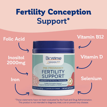 Biostime Mamabiotic Fertility and Conception Support Inositol Supplement | Folic Acid, Zinc, Selenium