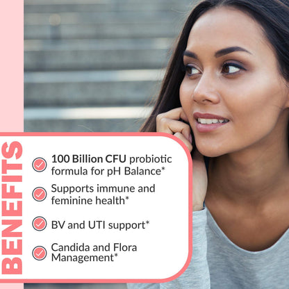 Balance Complex 17-in-1 Vaginal Health 100 Billion Probiotics for Women pH Balance