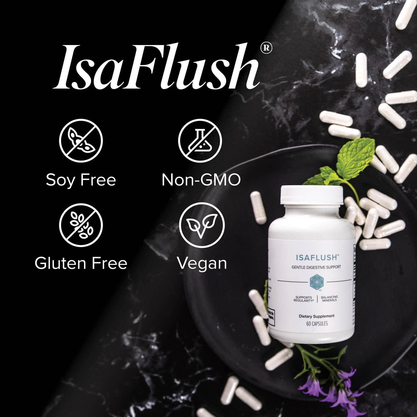 Isagenix IsaFlush - Gentle Digestive Support with Balanced Minerals Encouraging