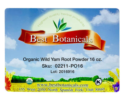 Best Botanicals Wild Yam Root Powder 16 oz. (Organic)