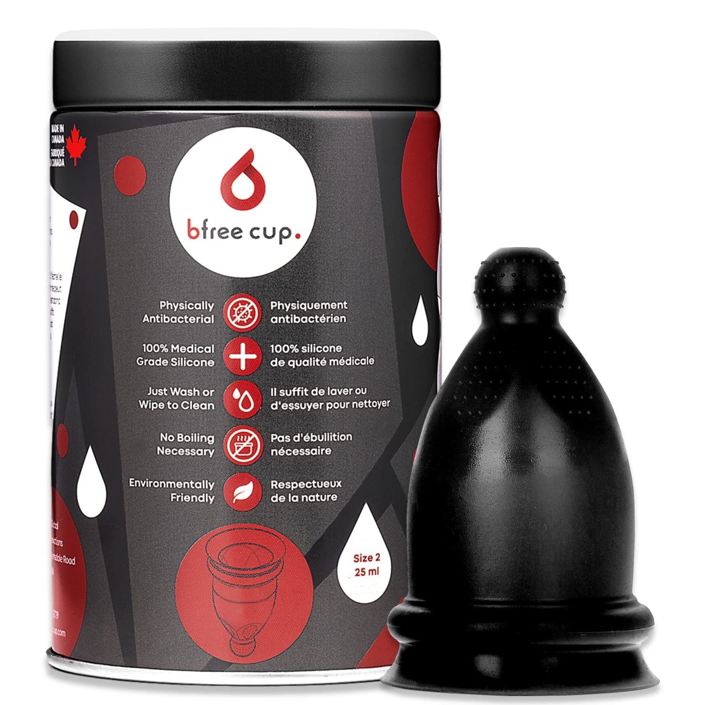 Bfree Menstrual Cup - Reusable Period Cup Leak-Free Eco-Friendly Tampon/Pad Alternative