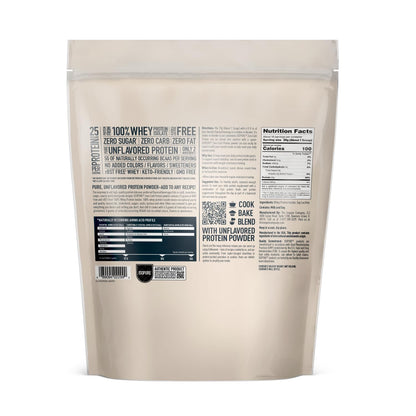 Isopure Unflavored Protein, Whey Isolate, 25g Protein, Zero Carb & Keto Friendly