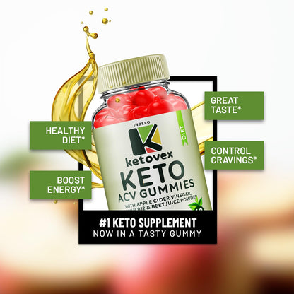 (3 Pack) Ketovex Keto BHB Gummies Advanced Formula, Ketovex BHB ACV Gummies