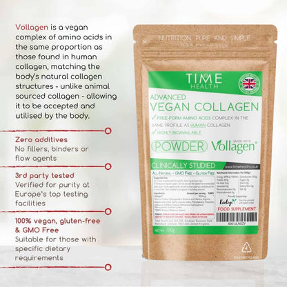 Vollagen® Advanced Vegan Collagen Powder - Amino Acid Complex in Ratio of Collagen