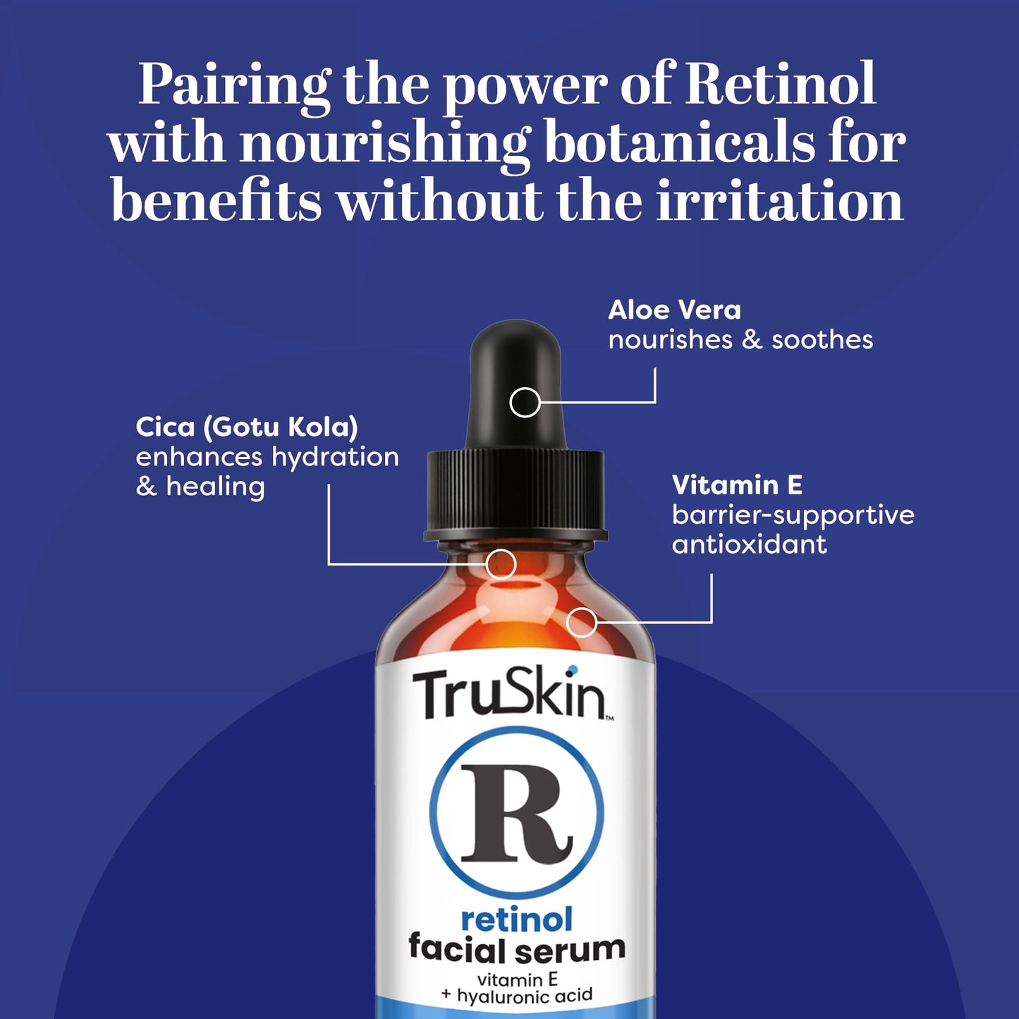 TruSkin Retinol Serum for Face – Gentle Anti-Aging Serum with Retinol, Hyaluronic Acid