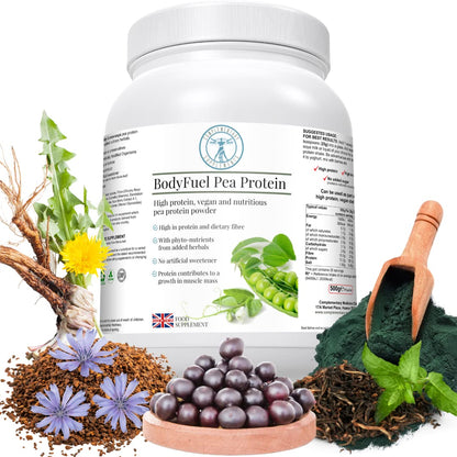 Complementary Supplements - BodyFuel Hypoallergenic Pea Protein Isolate Powder Plus Phytonutrients