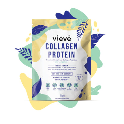 Vieve Collagen Protein Powder - Hydrolysed Bovine Peptides - Diet Support Supplement for Skin, Hair, Nail