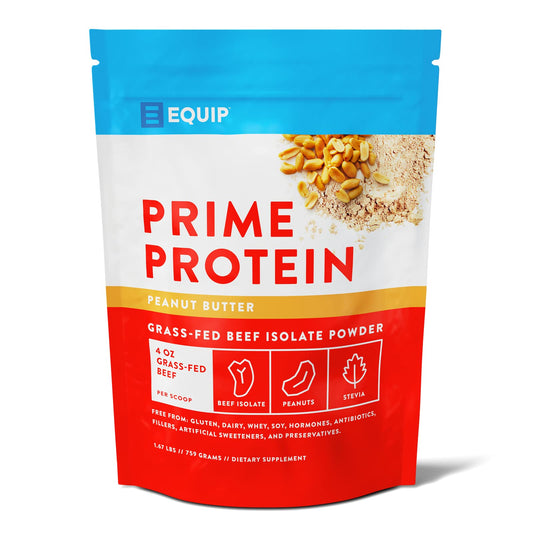 Equip Foods Prime Protein - Grass Fed Beef Protein Powder Isolate - Paleo and Keto Friendly