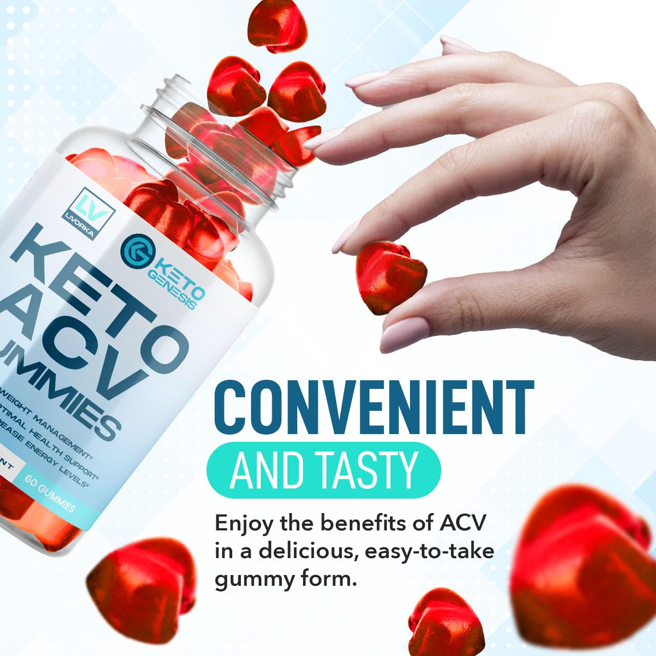 2 Pack - Keto Genesis Keto ACV Gummies Advanced Weight Loss, Genesis ACV, Genesis