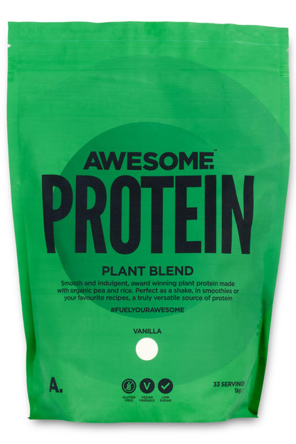 Vanilla Awesome Protein Powder by Ben Coomber | 1kg Vegan Organic Flavoured Protein