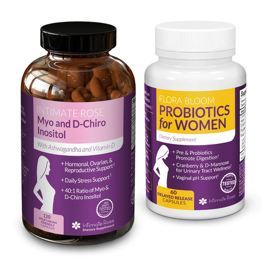 Save 10% on Myo-Inositol & D-Chiro Inositol 40:1 Blend & Vaginal Probiotics for Women 