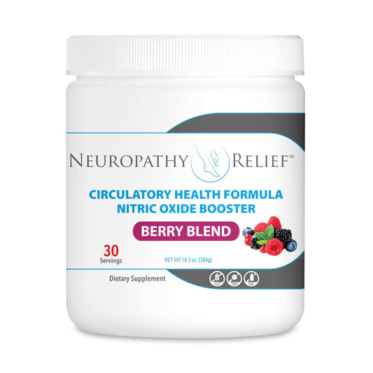 Neuropathy Relief - Circulatory Health Formula Nitric Oxide Booster - Berry Blend - L-Arginine