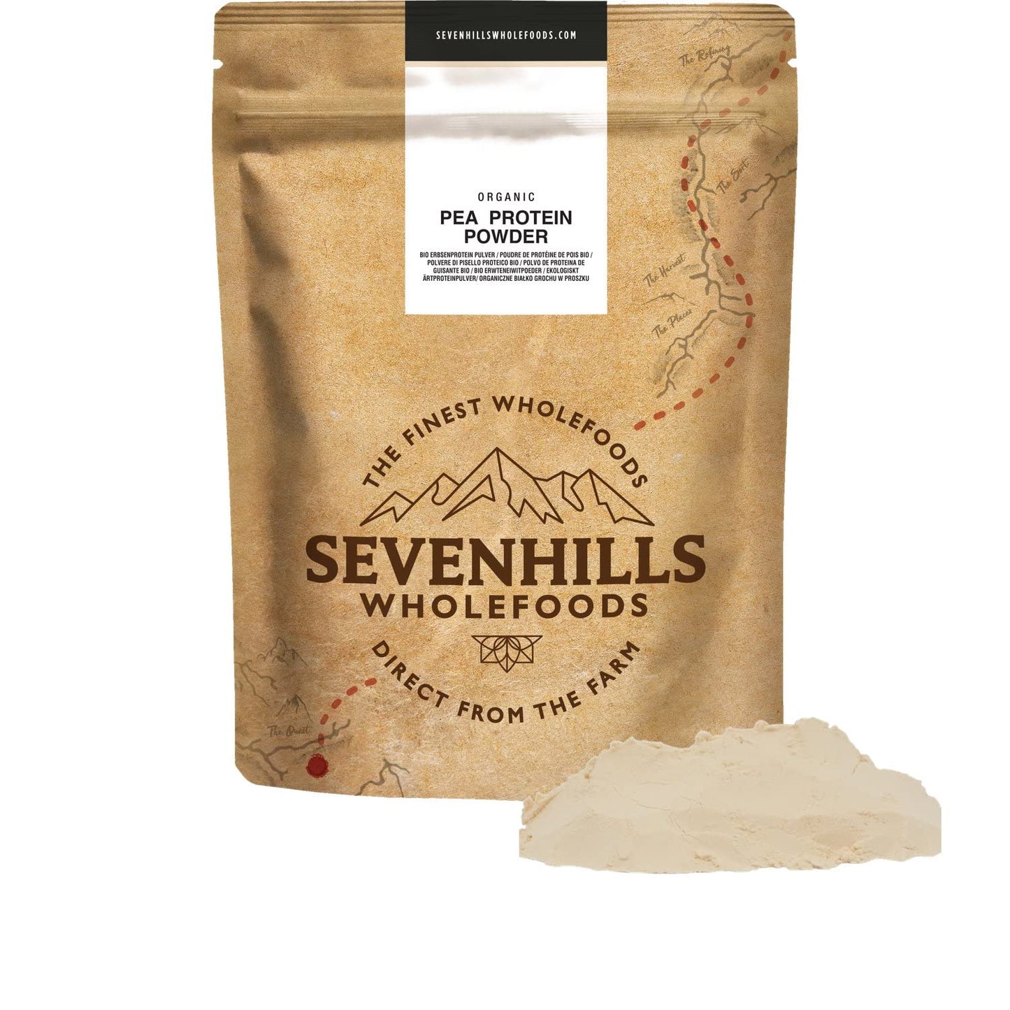 Sevenhills Wholefoods Organic Pea Protein Powder 1kg