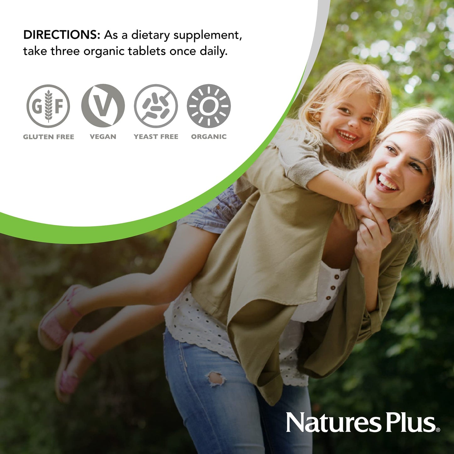 NaturesPlus Source of Life Garden Certified Organic Prenatal Multivitamin - 90 Vegan Tablets