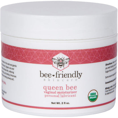 BeeFriendly Organic Vaginal Moisturizer, USDA Certified, Natural Vulva Cream For Dryness