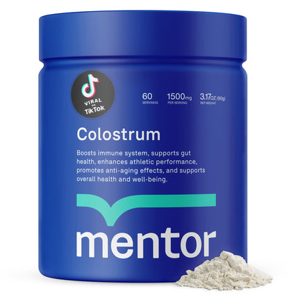 Mentor Colostrum Powder Supplement for Humans - Organic Bovine Colostrum Supplement