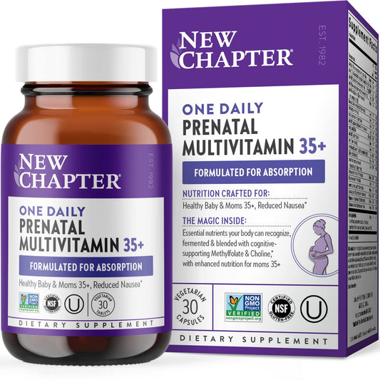 New Chapter Prenatal Vitamins, One Daily Prenatal Multivitamin Enhanced for Age 35+ with Methylfolate