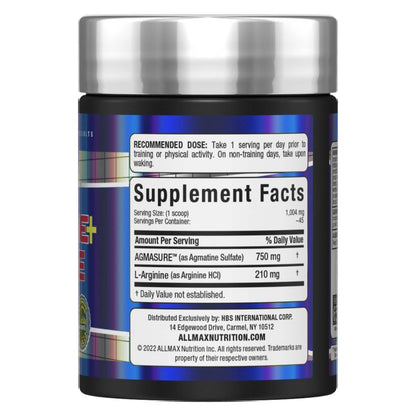 ALLMAX AGMATINE ARGININE - 45 g - Modulates Nitric Oxide Levels - Improves Body Composition - 45 Servings