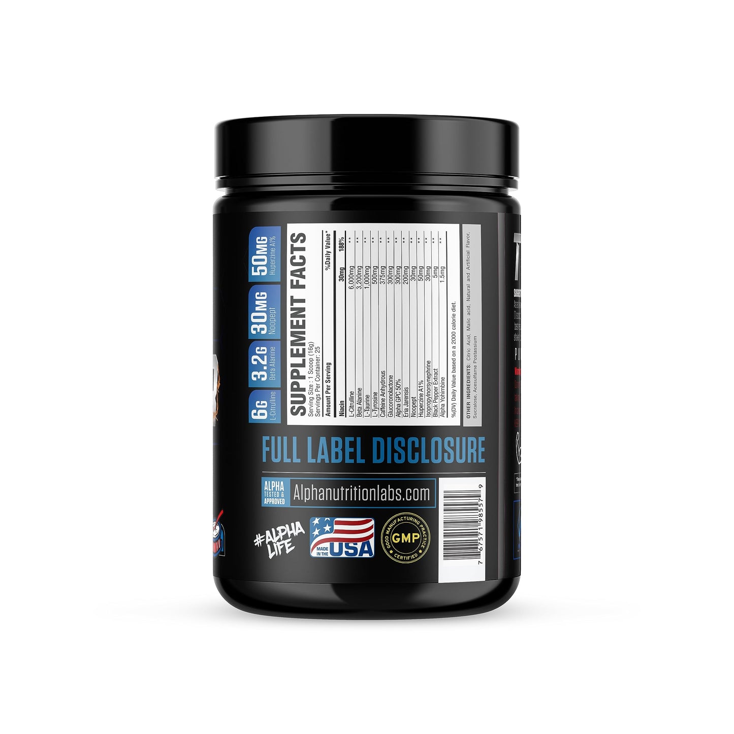 Alpha Nutrition Labs Twister Advanced Pre-Workout Powder (Raspberry Lemonade)