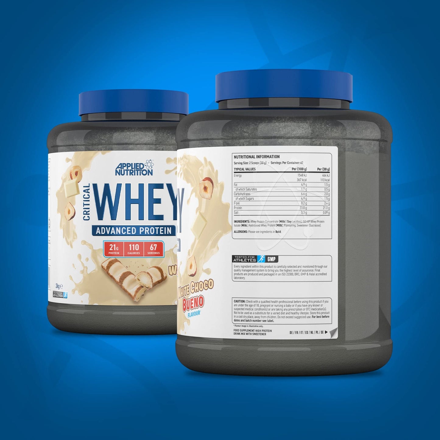 Applied Nutrition Critical Whey Protein Powder 2kg - High Protein Powder, Protein Milkshake