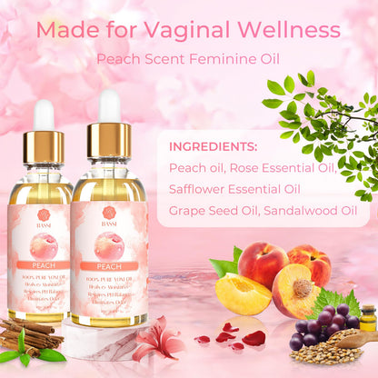 2 Pack Yoni Essential Oil Organic Feminine Oil Eliminates Odor Vaginal Moisturizer for Wetness