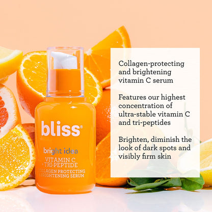 Bliss Bright Idea Vitamin C + Tri-Peptide Brightening Serum - 1 Fl Oz - Hydrating