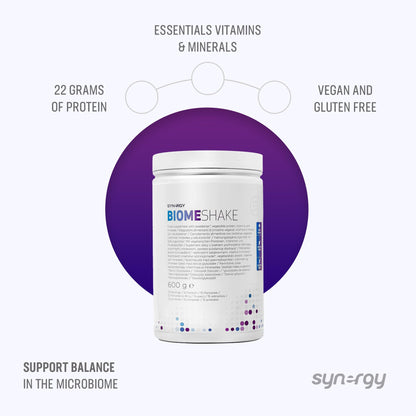 Synergy Worldwide Biome Shake 600 g | 22g Protein Powder Supplement | High in nutrients, Vitamins and Minerals