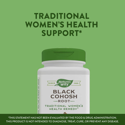 Nature's Way Black Cohosh Root, Traditional Support for Women's Health*, 540 mg