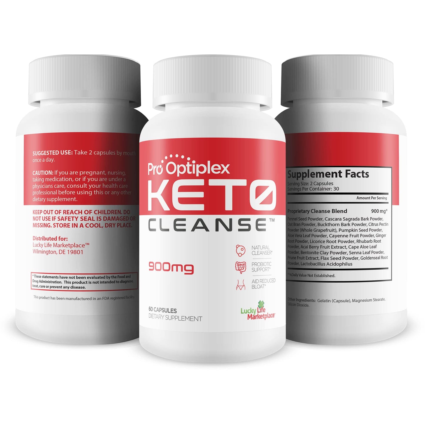 Pro Optiplex Keto Cleanse - Cleanse & Detox Naturally - Herbal Keto Cleanse with Probiotic