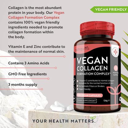 Vegan Collagen 1000mg Advanced Superfood Blend - 180 Capsules (3 Month Supply)