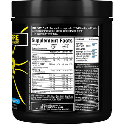 ALLMAX IGNITER Sport, Blue Raspberry - 330 g - Pre-Workout Formula - with Caffeine, L-Citrulline, L-Arginine, Creatine & Beta Alanine - Up to 50 Servings