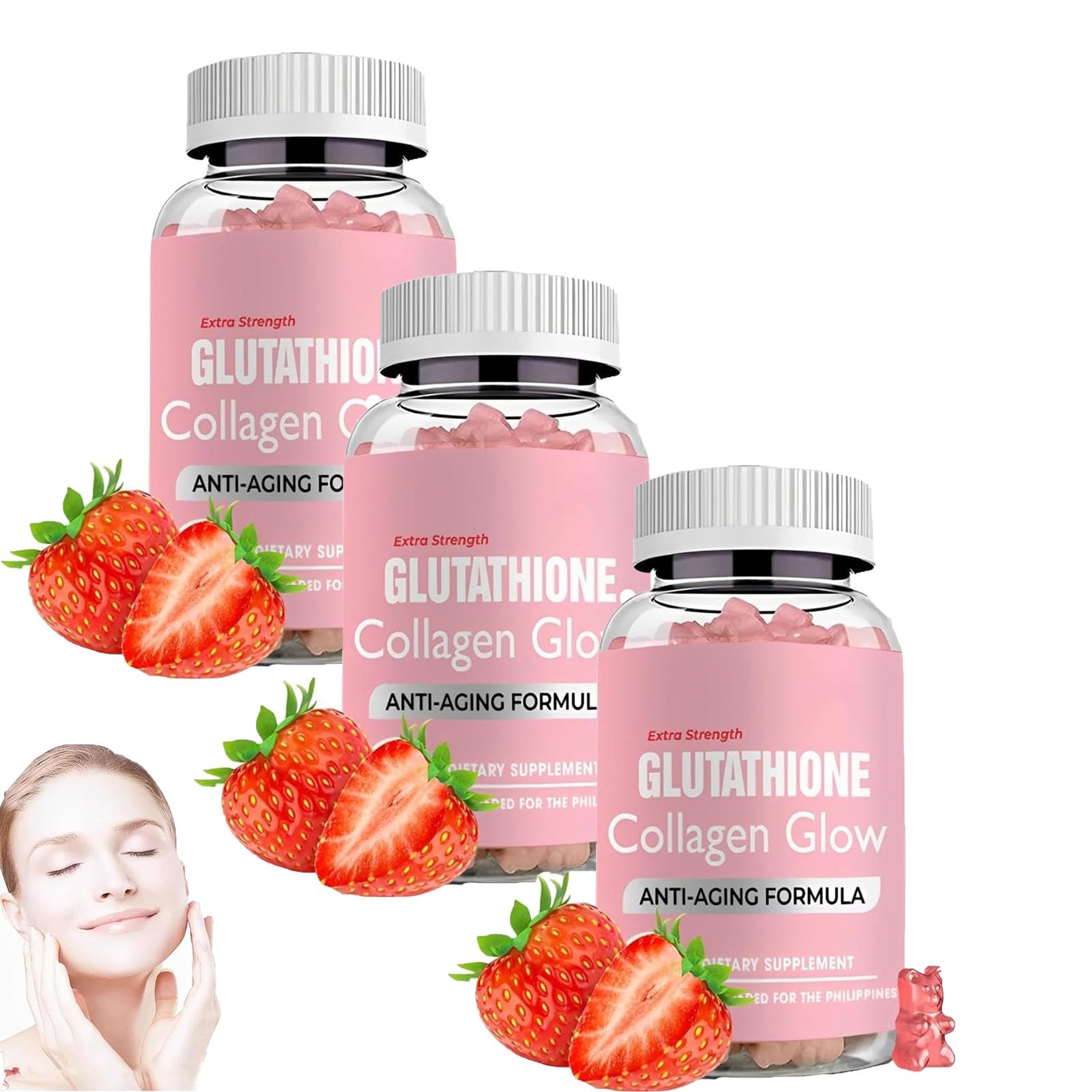 Caduola Glutathione Collagen Glow Gummies, Glutathione Collagen Glow Gummies for Dark Spot