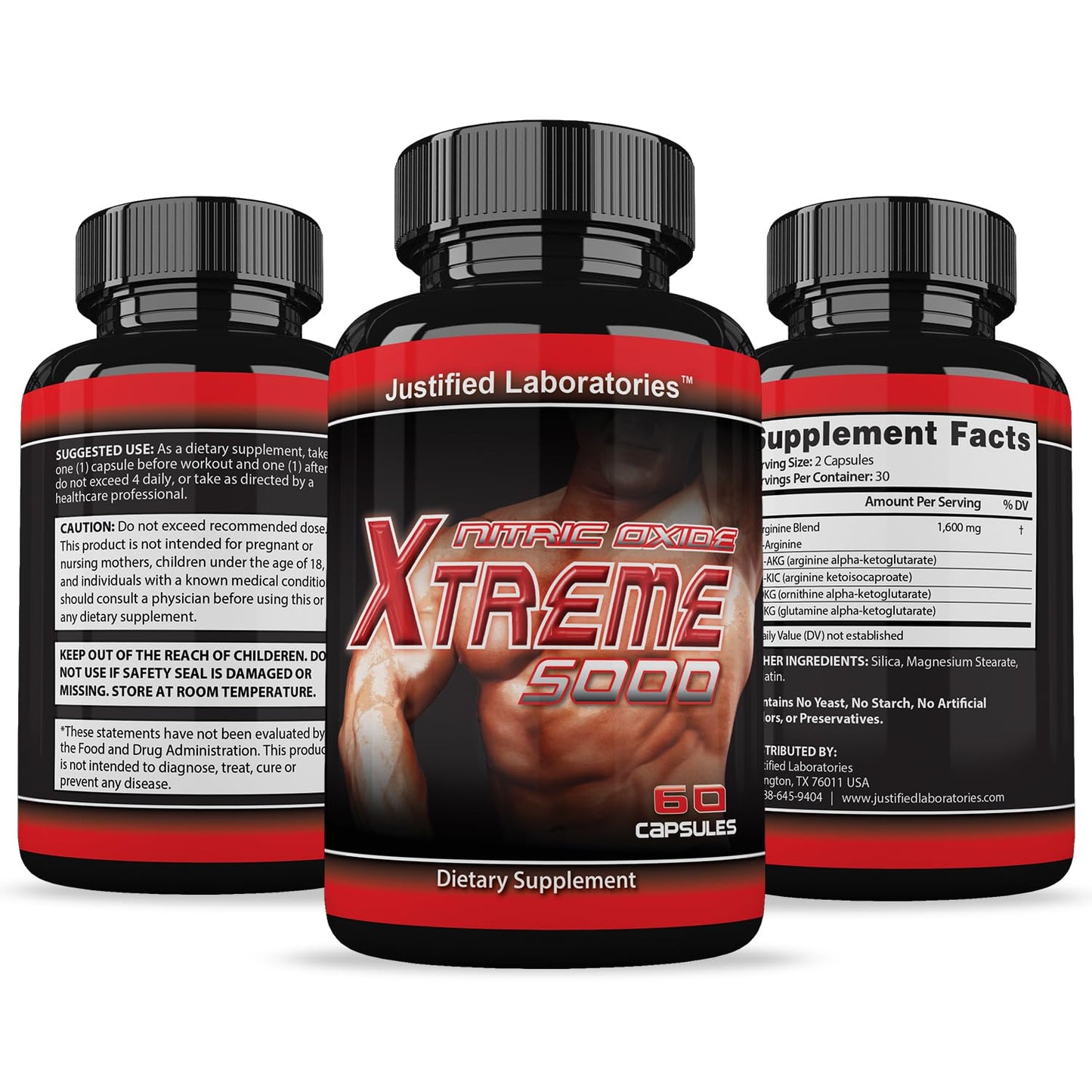 Nitric Oxide Xtreme 5000 Advanced Men's Heath Formula 60 Capsules