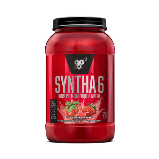 BSN SYNTHA-6 Whey Protein Powder, Strawberry Protein Powder with Micellar Casein