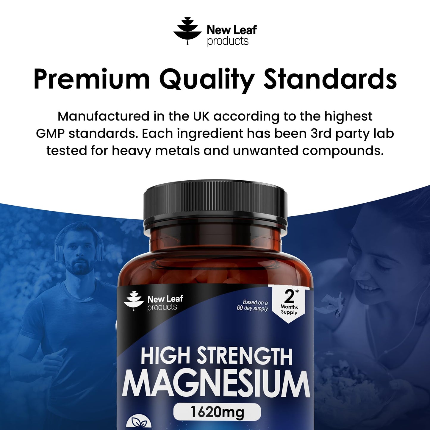 Magnesium Supplements 1620mg - Super Strength - Magnesium Citrate Capsules