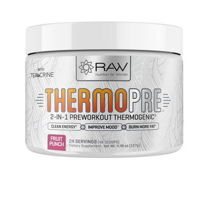 RAW Synergies Pre Workout Thermogenic Fat Burner Powder for Women and Men,