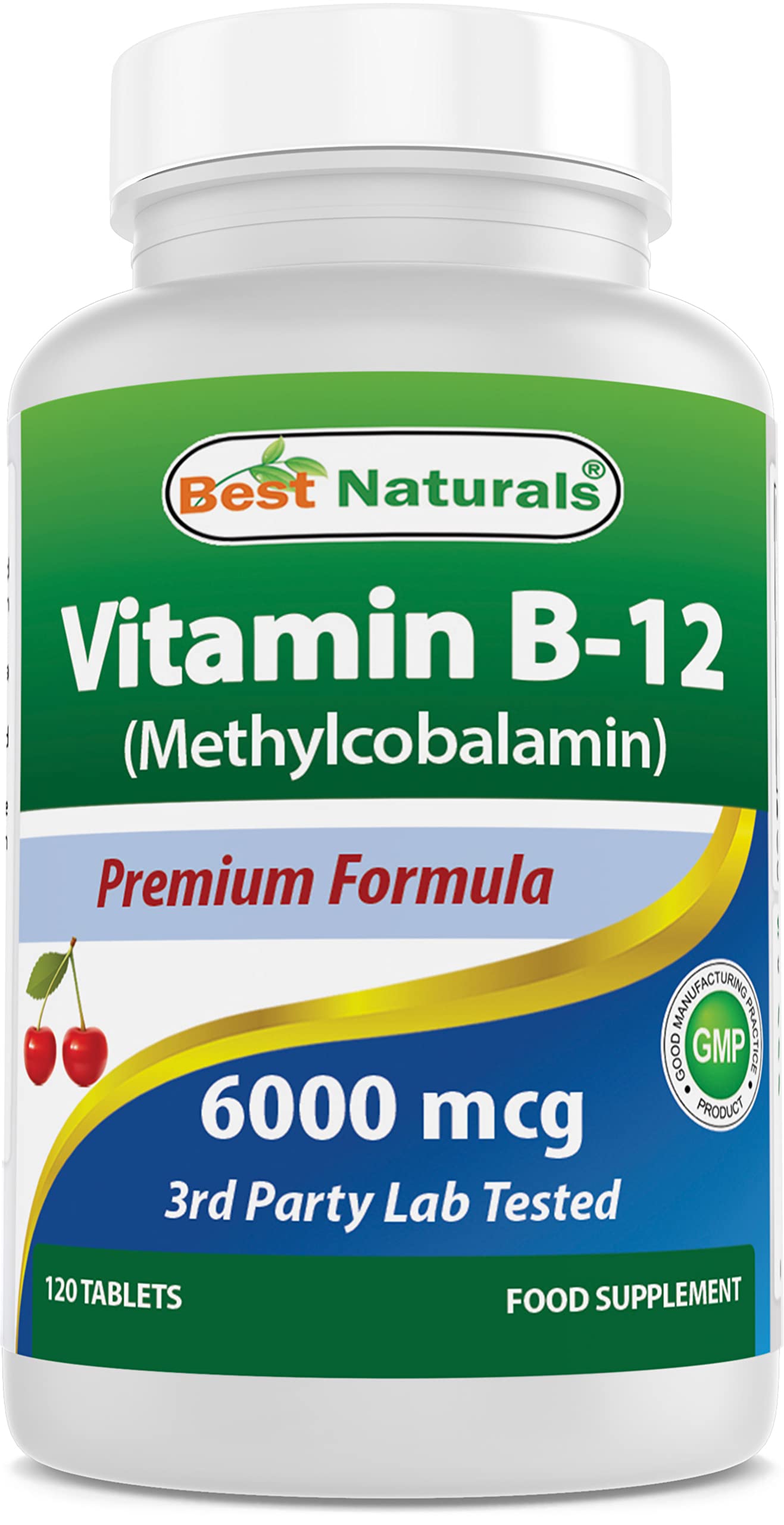 Best Naturals Vitamin B12 6000 mcg 120 Tablets