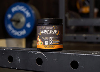 ONNIT Alpha Brain Pre-Workout - Yuzu Peach (20 Serving Tub)