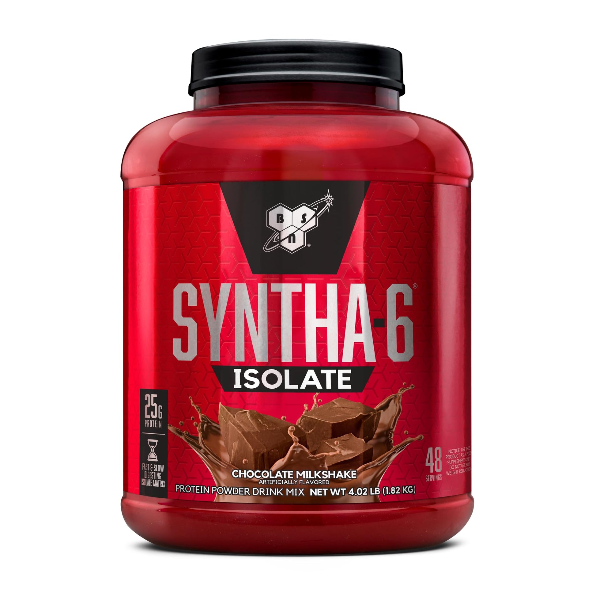 BSN SYNTHA-6 Isolate Protein Powder, Chocolate Protein Powder with Whey Protein Isolate