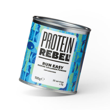 Protein Rebel - Run Easy Marine Collagen Powder for Running, Joint Support - Unflavoured Powder Collagen