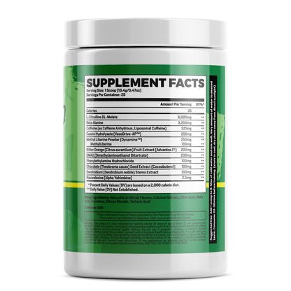 Stimmed Up Insane Pre Workout 325mg Caffeine for Hyper Focus, Energy Boost