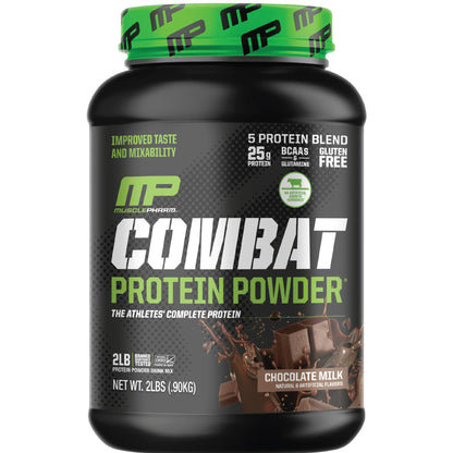 Muscle Pharm Combat Protein Powder, Fuels Muscles for Productive Workouts, 5 Protein 