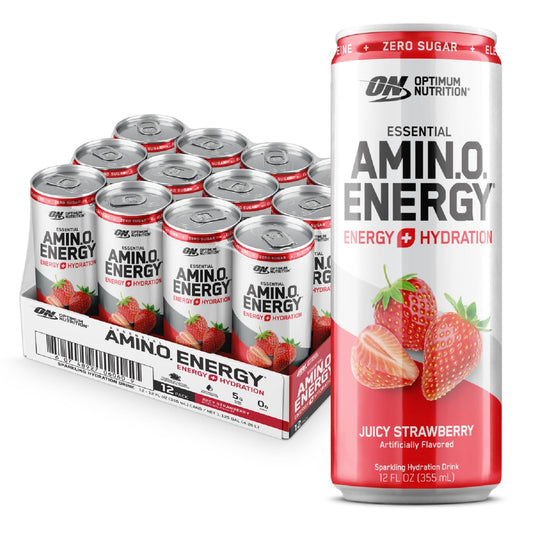 Optimum Nutrition Amino Energy Sparkling Hydration Drink, Electrolytes, Caffeine