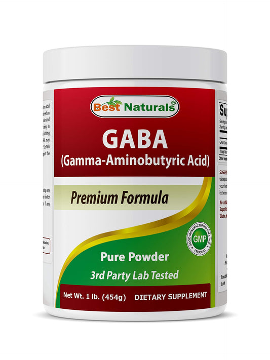 Best Naturals GABA (Gamma Aminobutyric Acid) Pure Powder 1 Pound